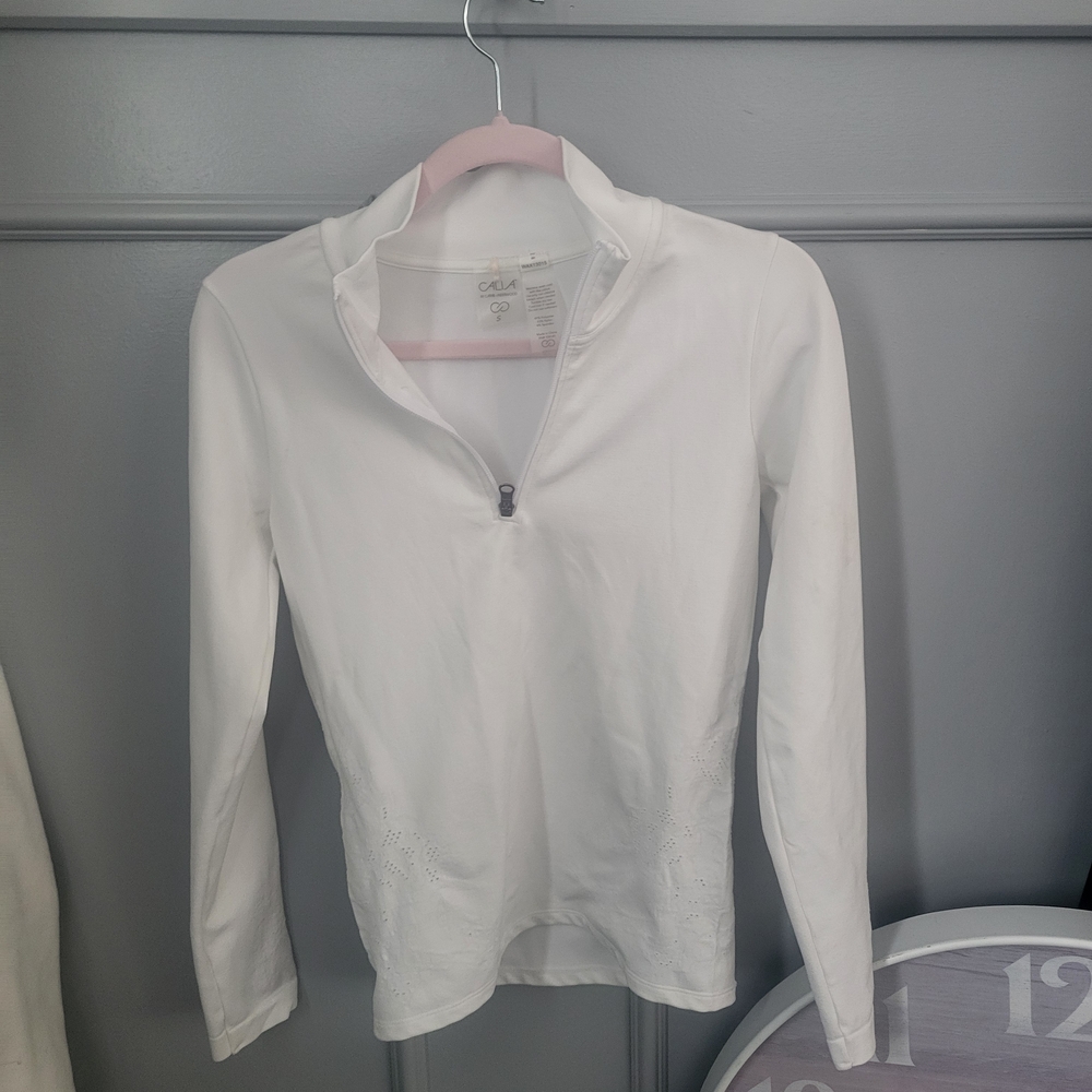Calia White Long Sleeve Top